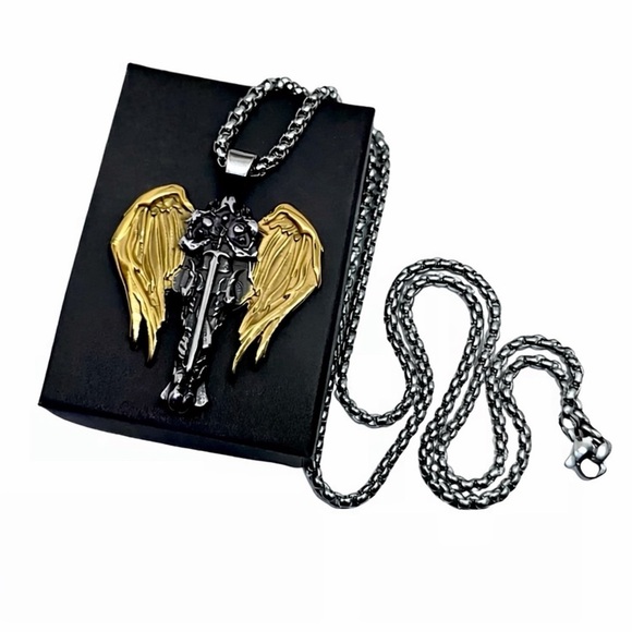 Archangel Michael Celtic Cross Saint Religious Catholic Protection Medal Pendant - Picture 9 of 15